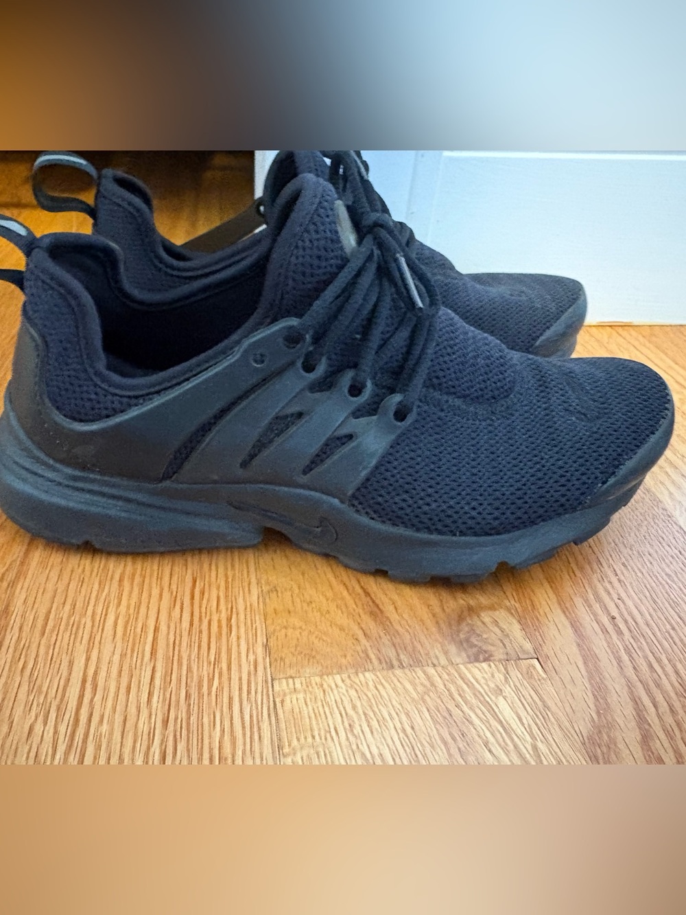 Women’s Black Athletic Mesh Slip-On Sneakers